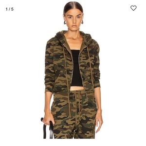 Nili Lotan Callie Hoodie camo size M